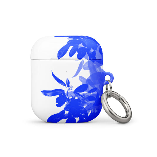 A Blue Plant Case for the AirPod Gen1 Front View