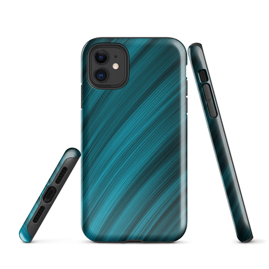A Light Blue Brush Strokes Case for the iPhone 11 