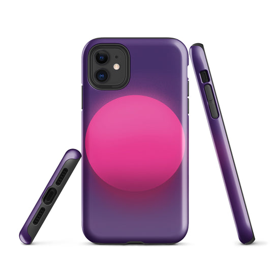 A Purple Glowing Circle Case for the iPhone 11