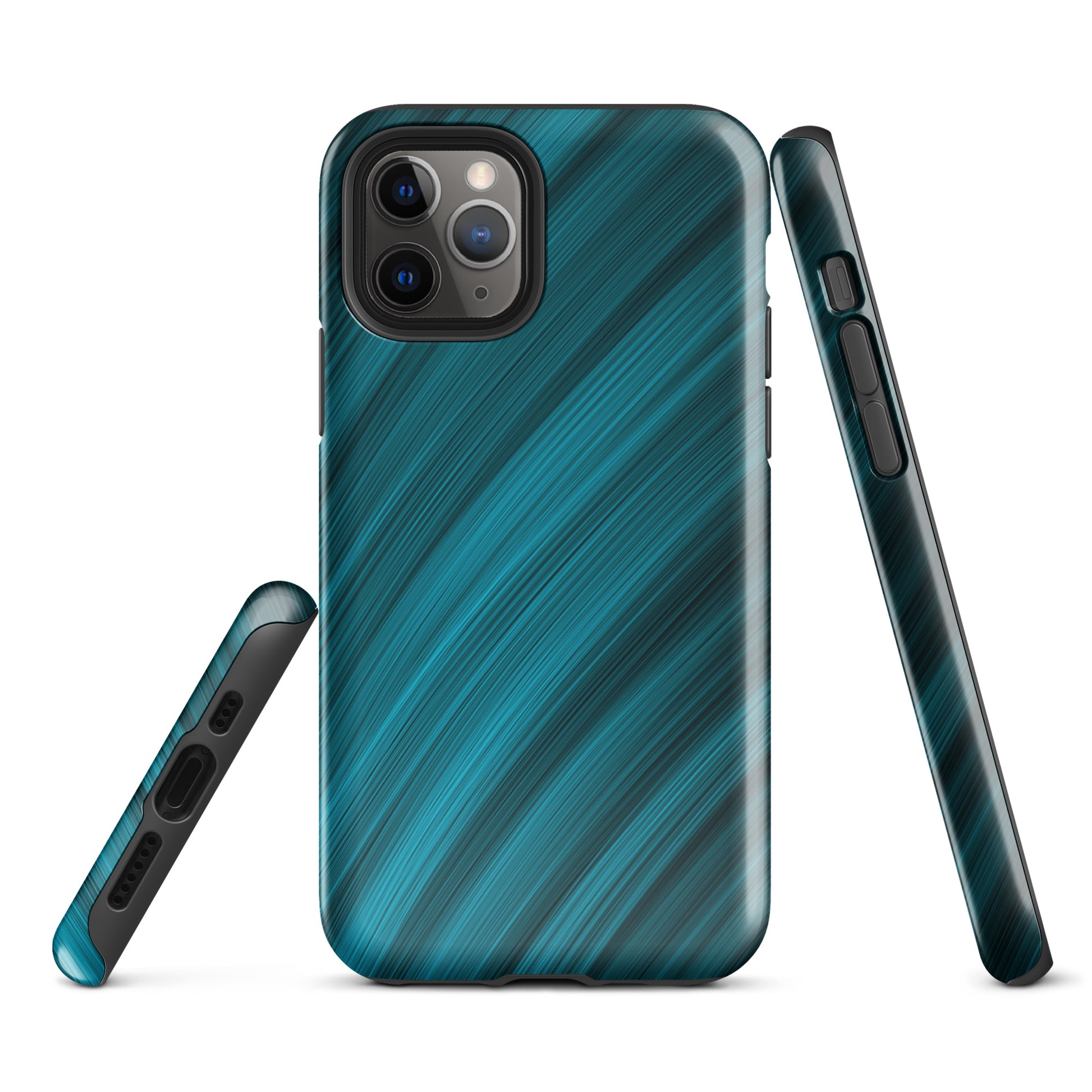 A Light Blue Brush Strokes Case for the iPhone 11 Pro 