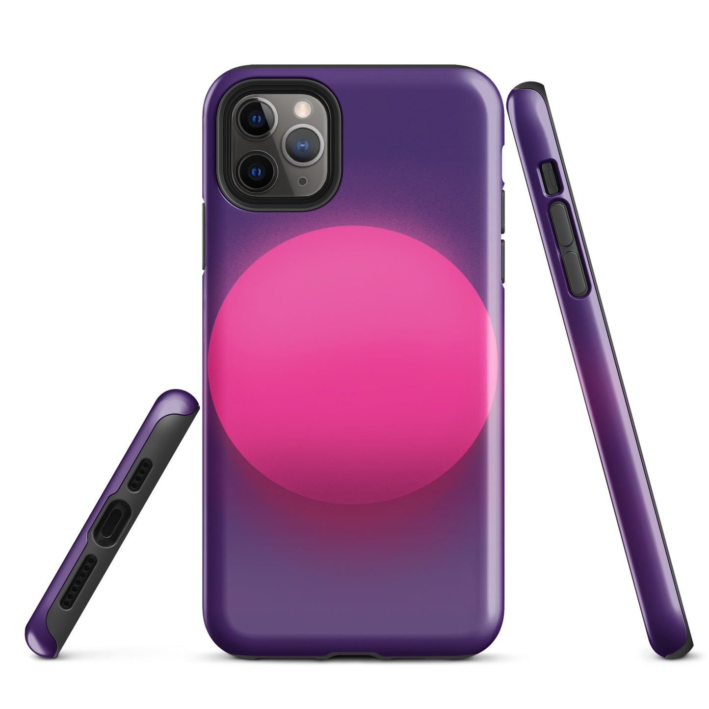 A Purple Glowing Circle Case for the iPhone 11 Pro Max