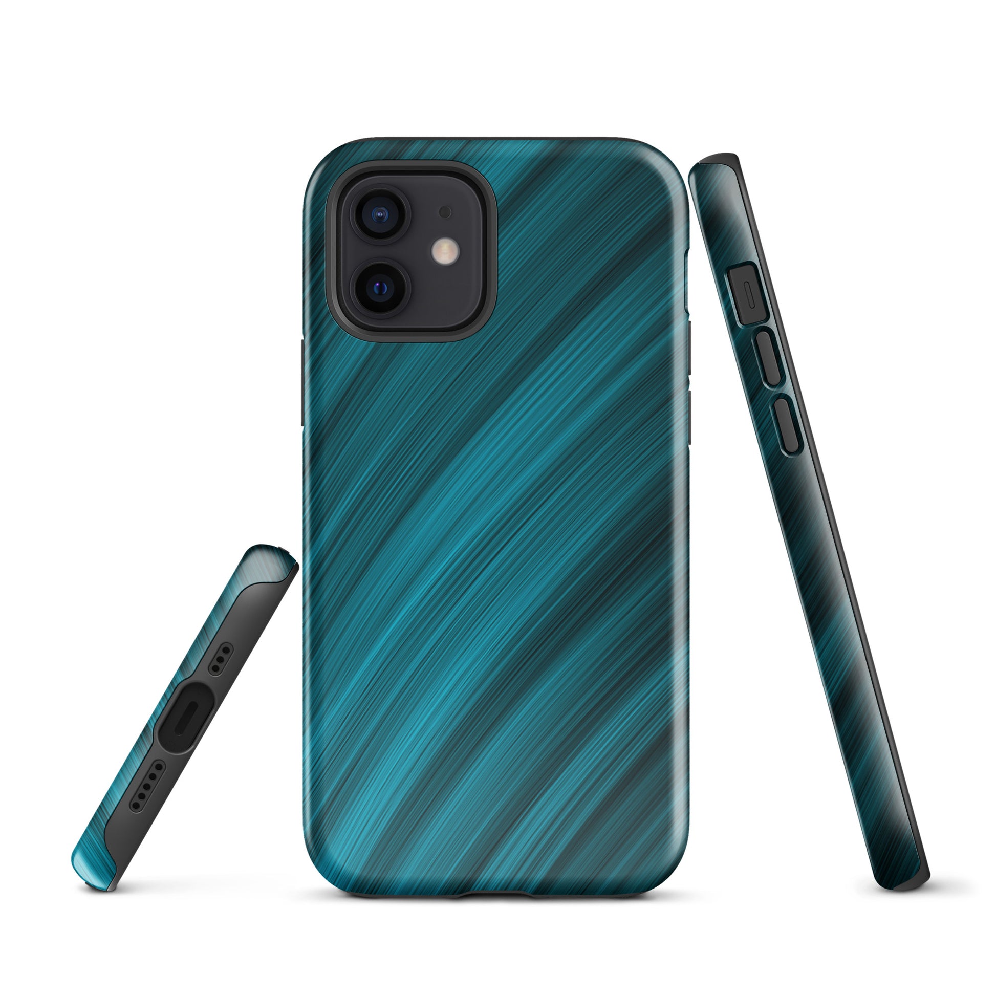 A Light Blue Brush Strokes Case for the iPhone 12