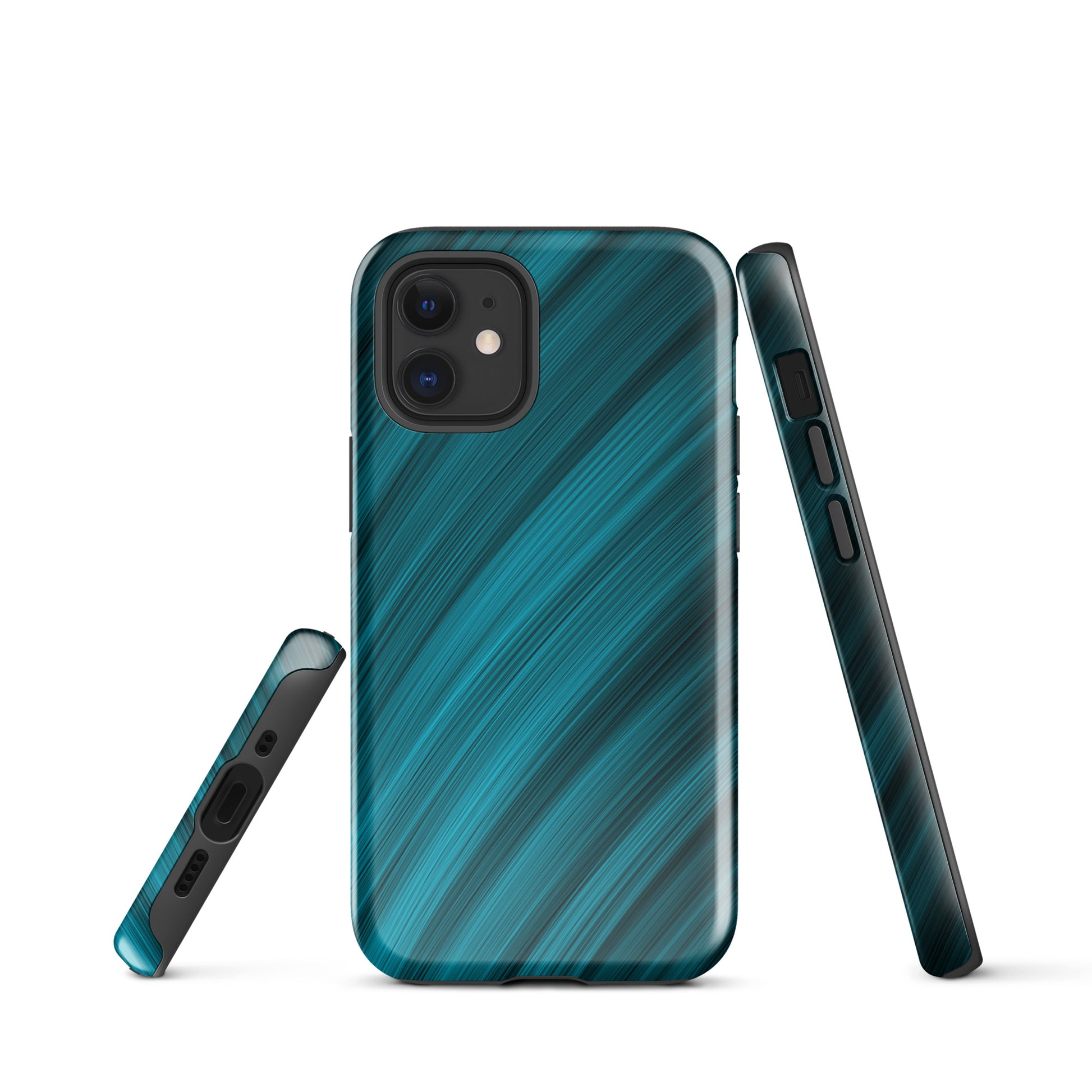 A Light Blue Brush Strokes Case for the iPhone 12 Mini