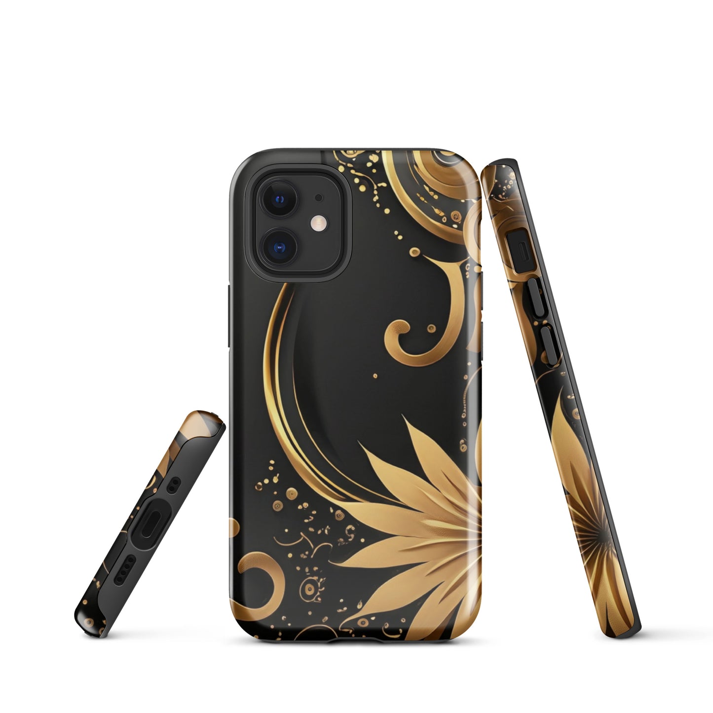 A Golden Flower Case for the iPhone 12 Mini