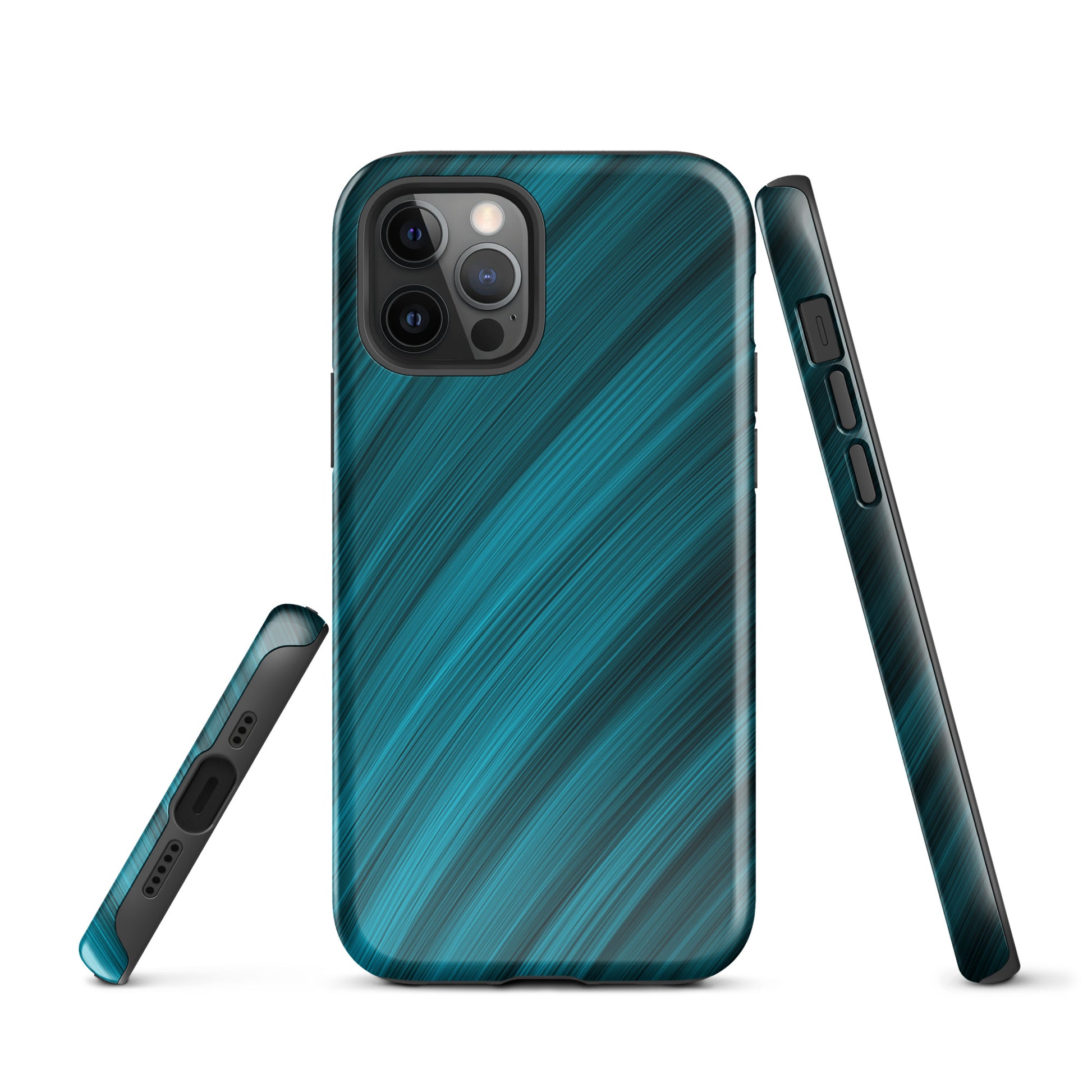 A Light Blue Brush Strokes Case for the iPhone 12 Pro
