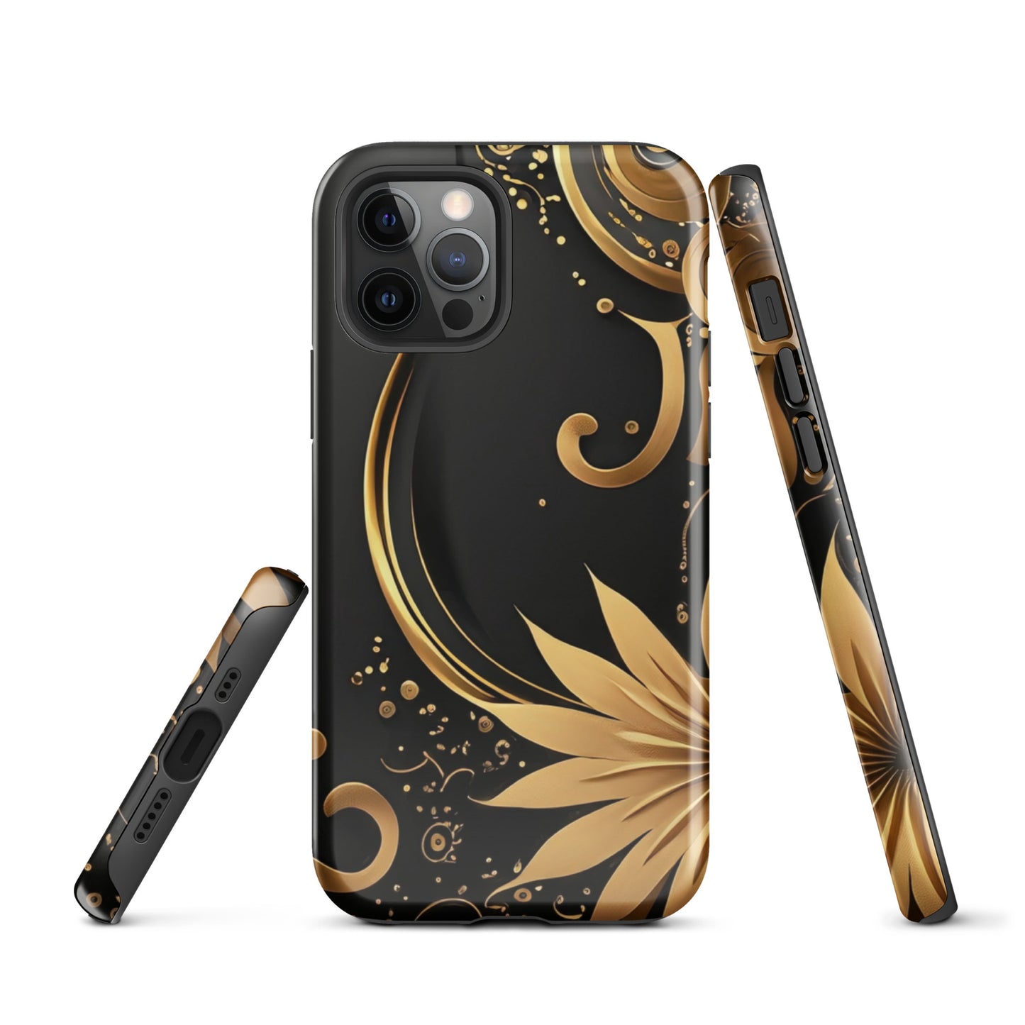 A Golden Flower Case for the iPhone 12 Pro 
