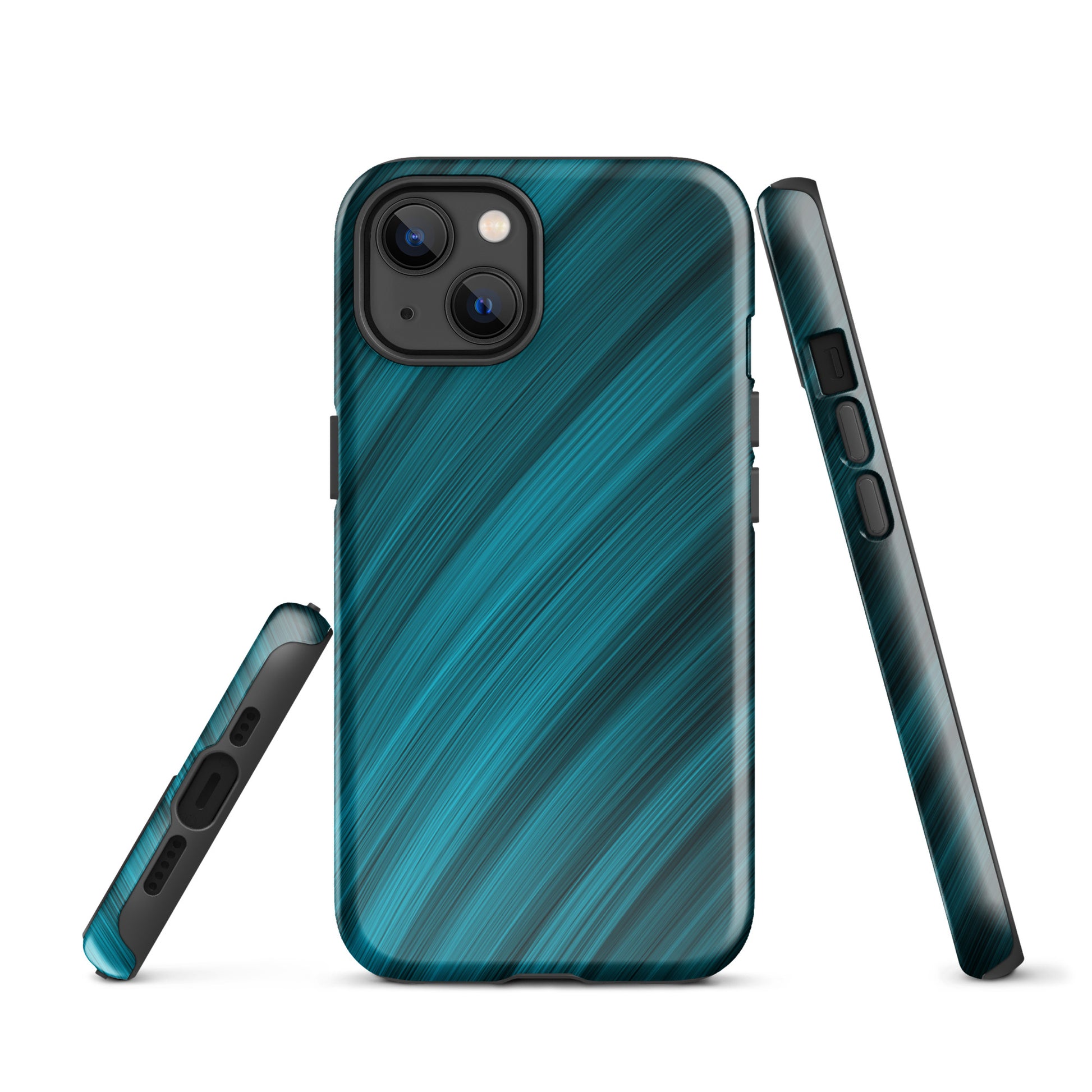 A Light Blue Brush Strokes Case for the iPhone 13