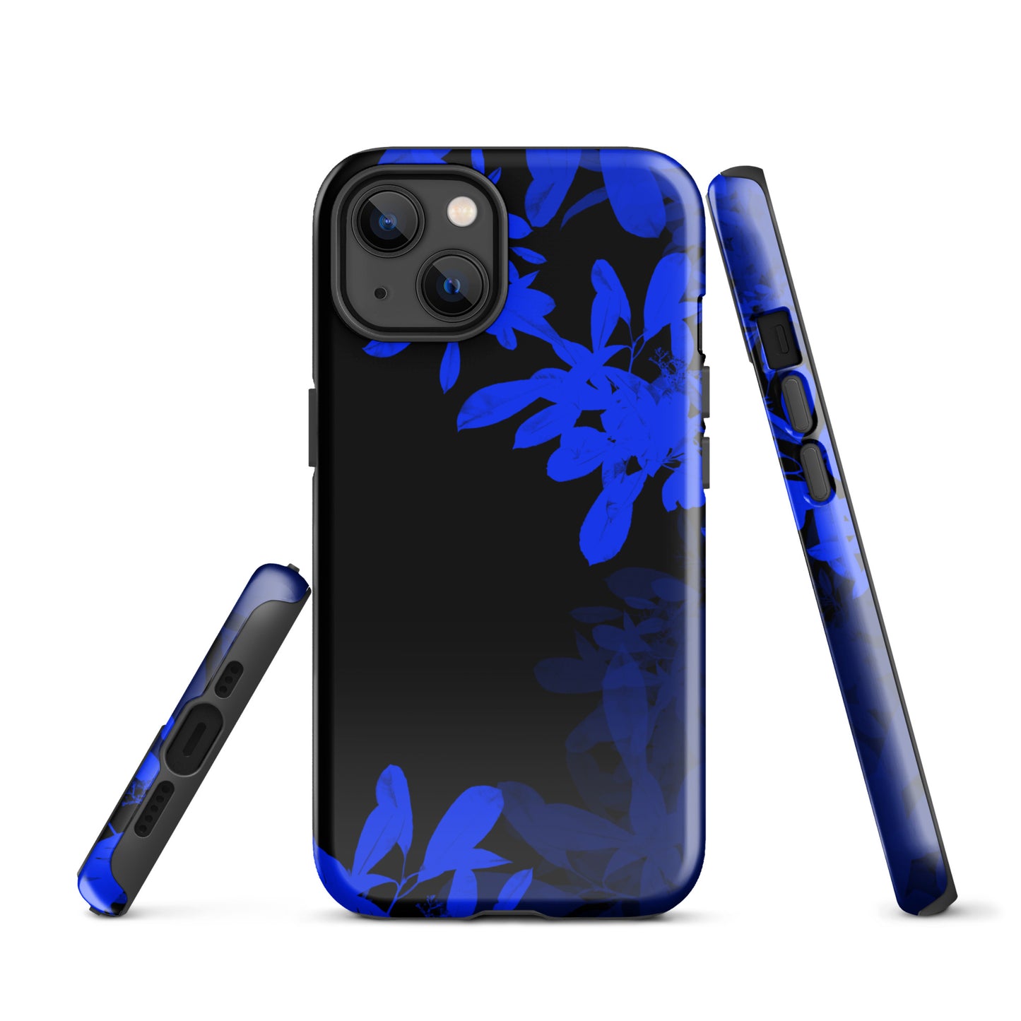 A Night Blue Plant Case for the iPhone 13 