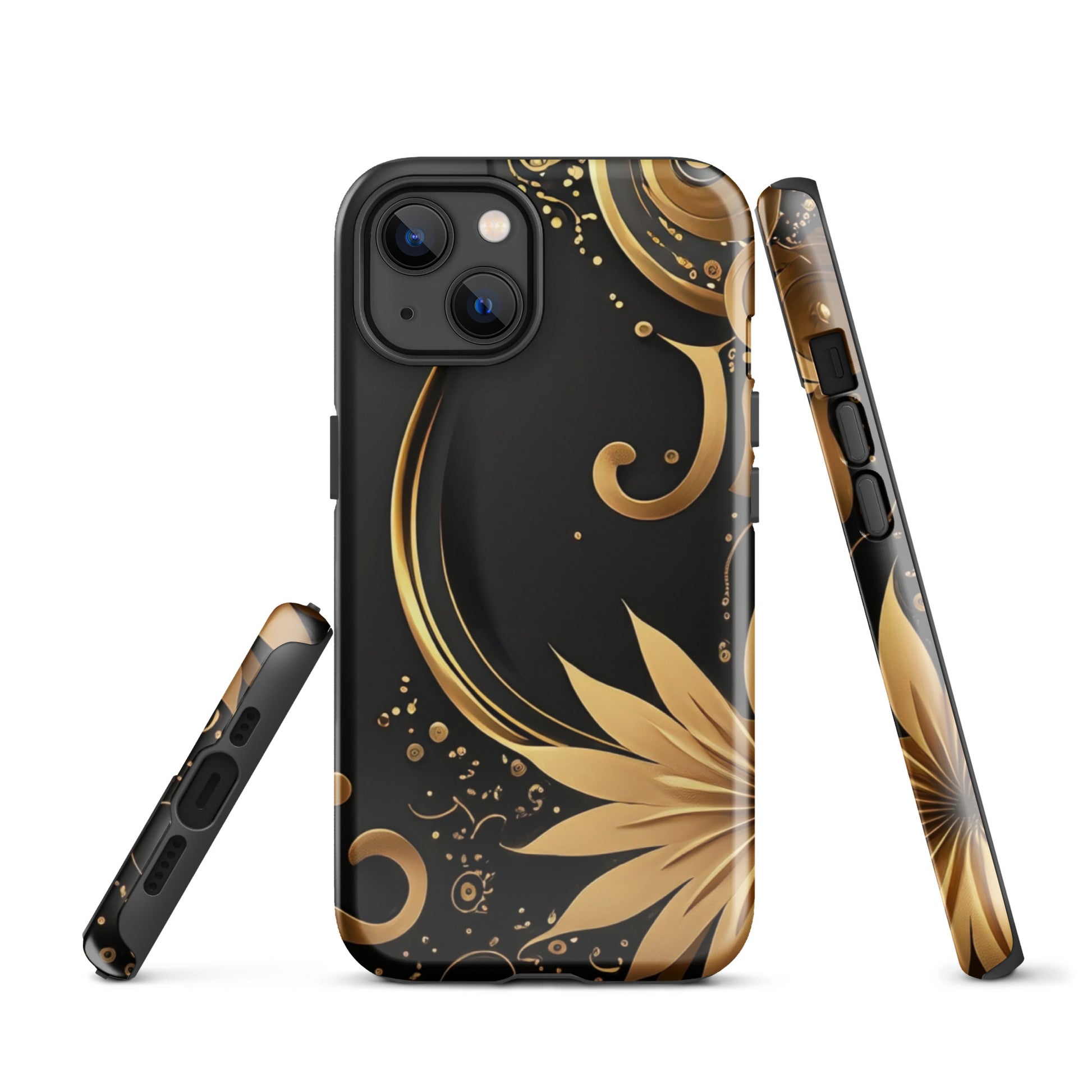 A Golden Flower Case for the iPhone 13