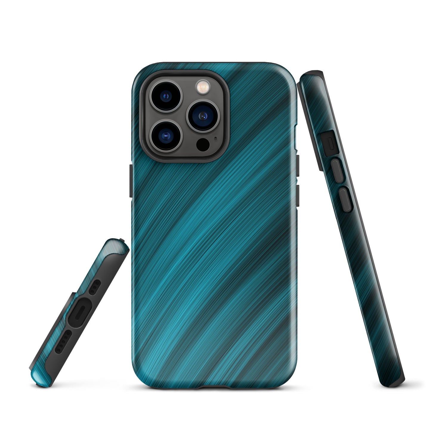 A Light Blue Brush Strokes Case for the iPhone 13 Pro 