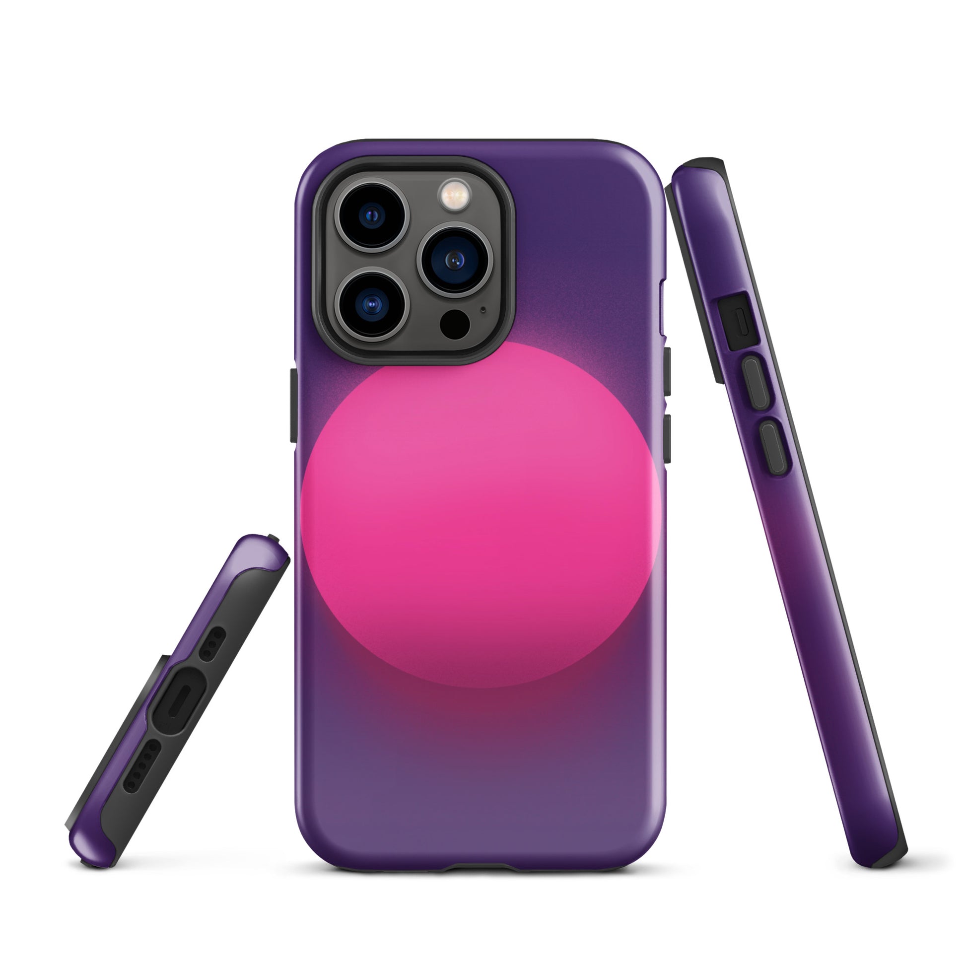 A Purple Glowing Circle Case for the iPhone 13 Pro