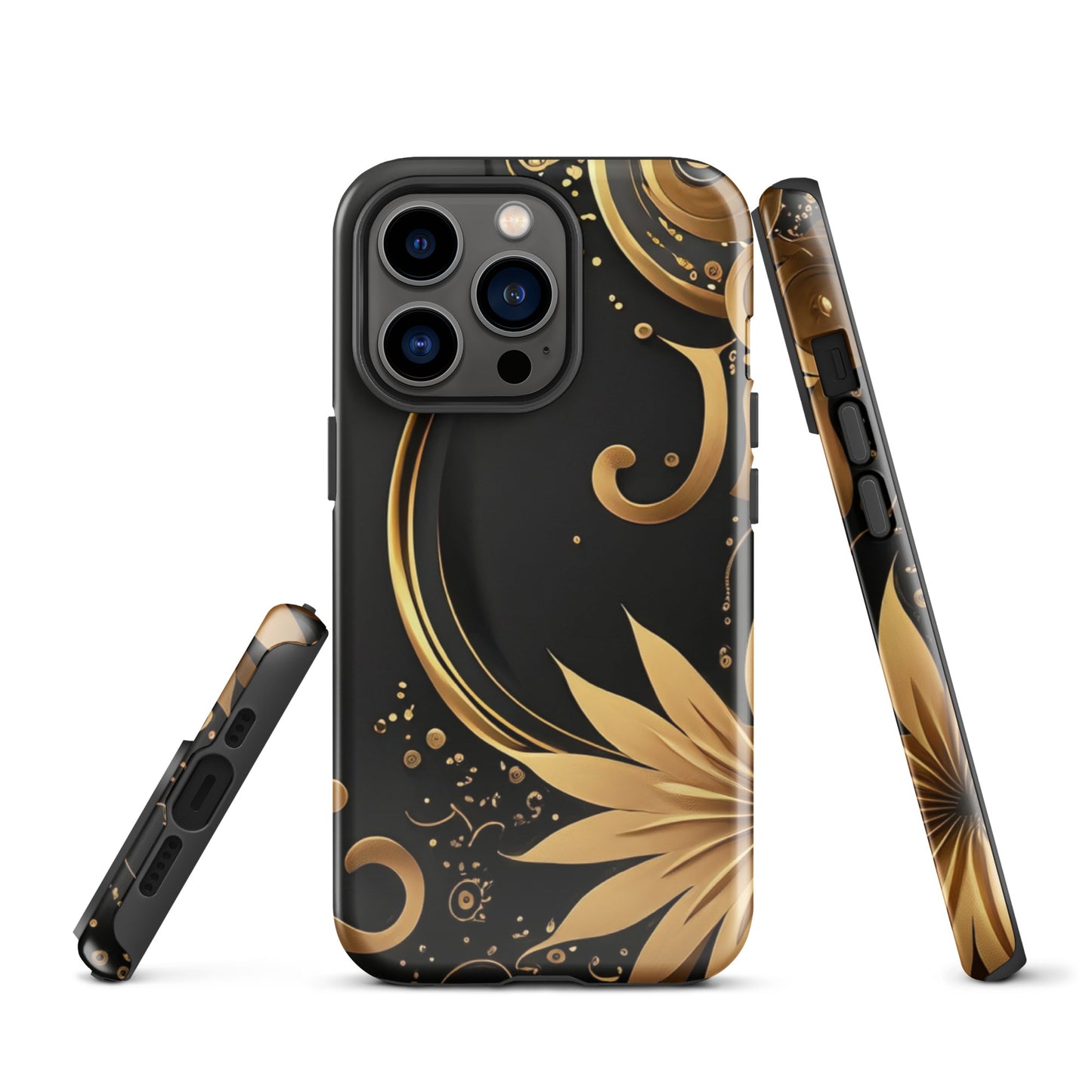 A Golden Flower Case for the iPhone 13 Pro