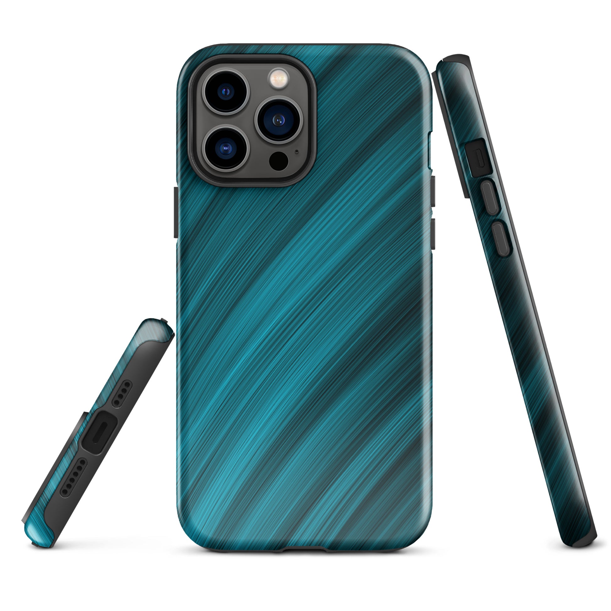 A Light Blue Brush Strokes Case for the iPhone 13 Pro Max