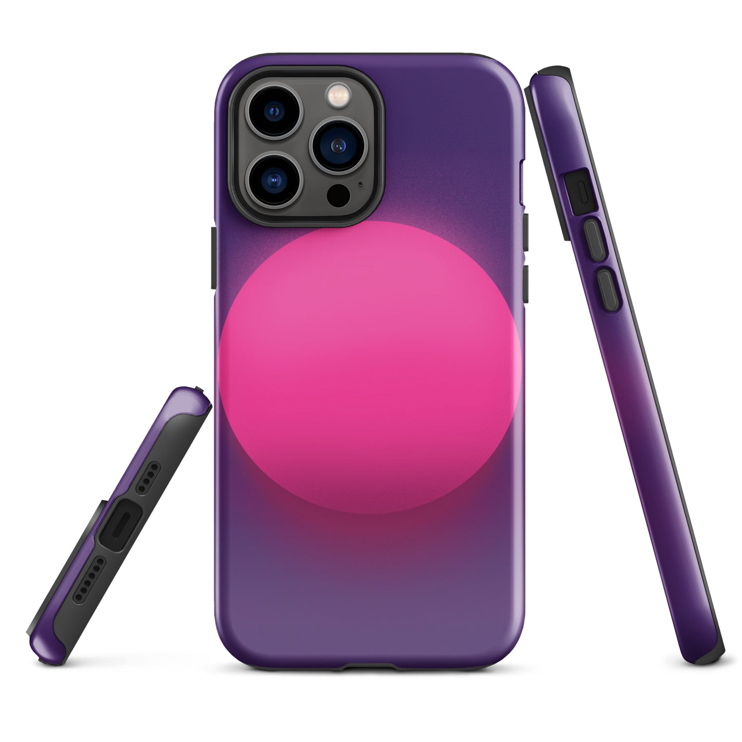 A Purple Glowing Circle Case for the iPhone 13 Pro Max