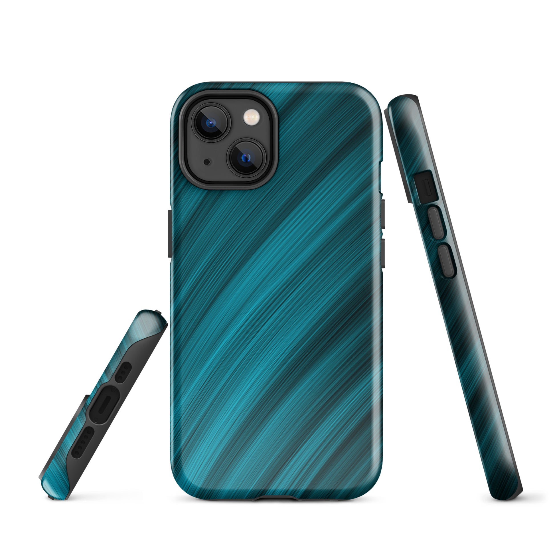 A Light Blue Brush Strokes Case for the iPhone 14