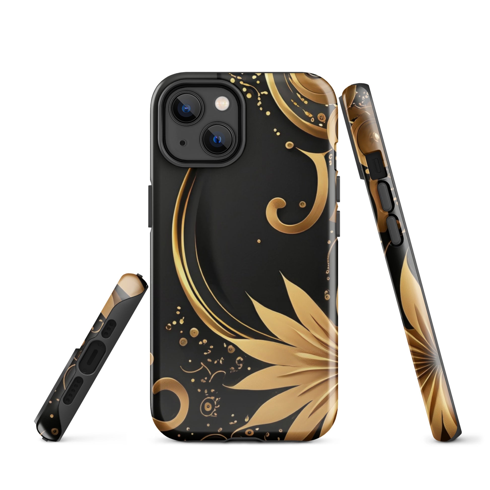 A Golden Flower Case for the iPhone 14
