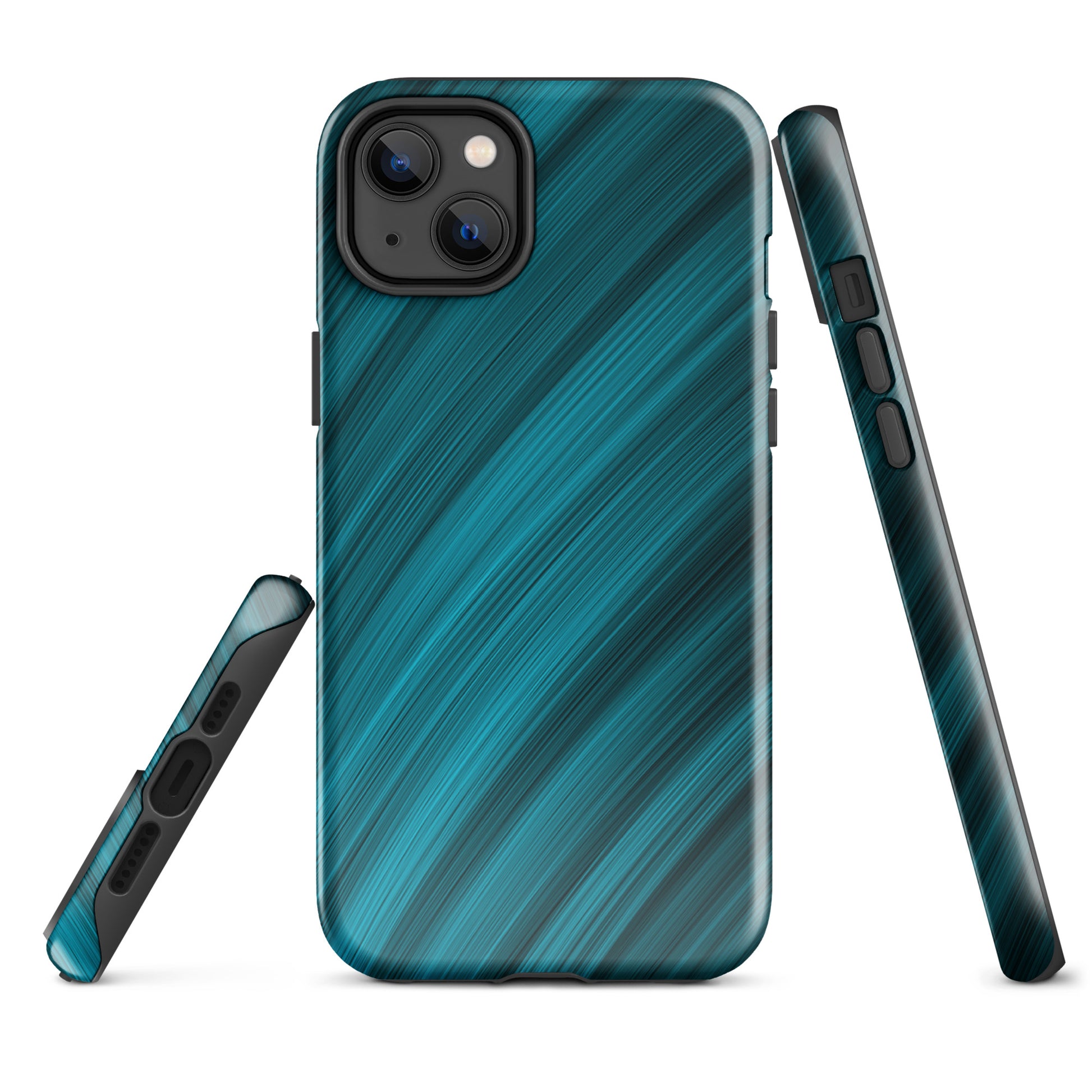 A Light Blue Brush Strokes Case for the iPhone 14 Plus