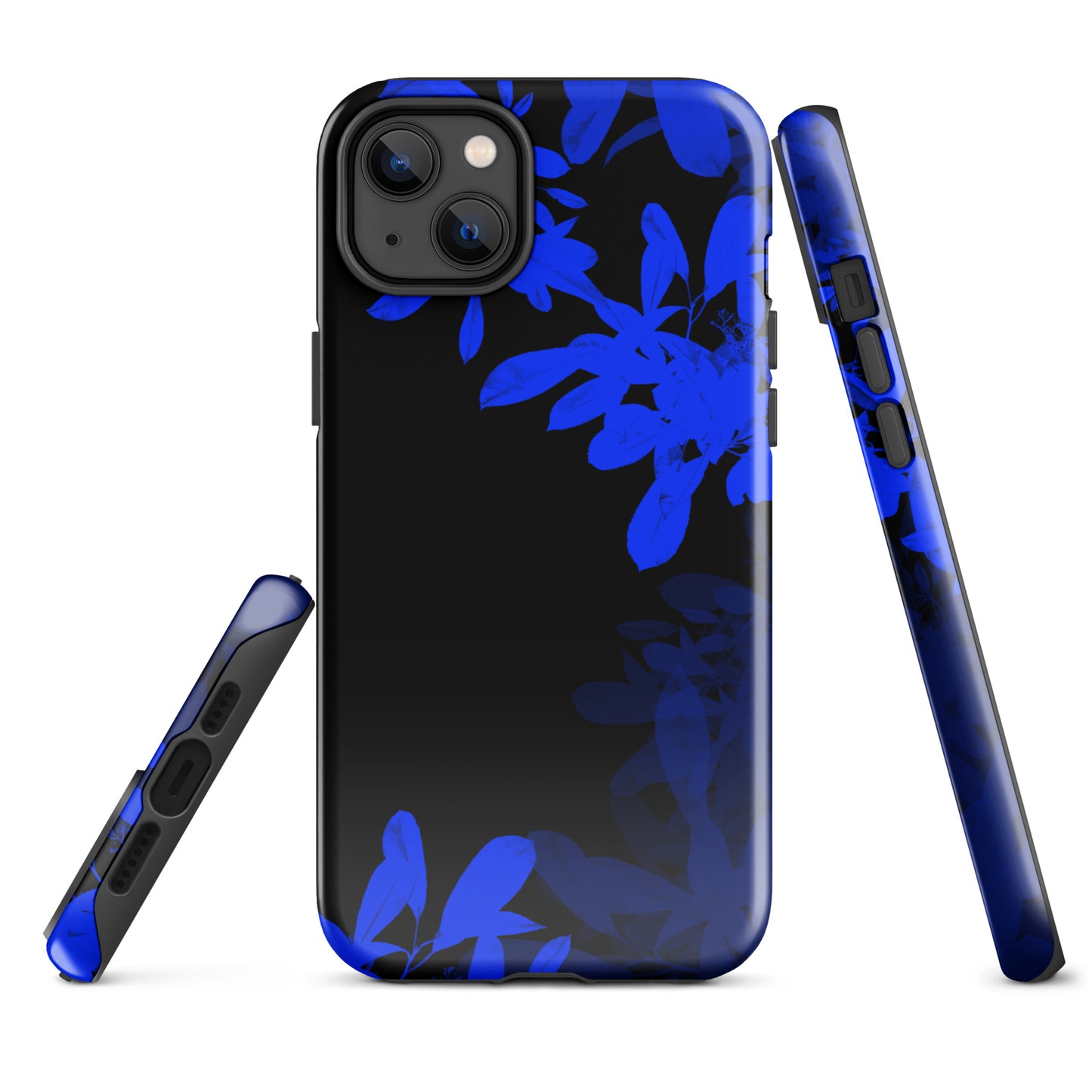 A Night Blue Plant Case for the iPhone 14 Plus