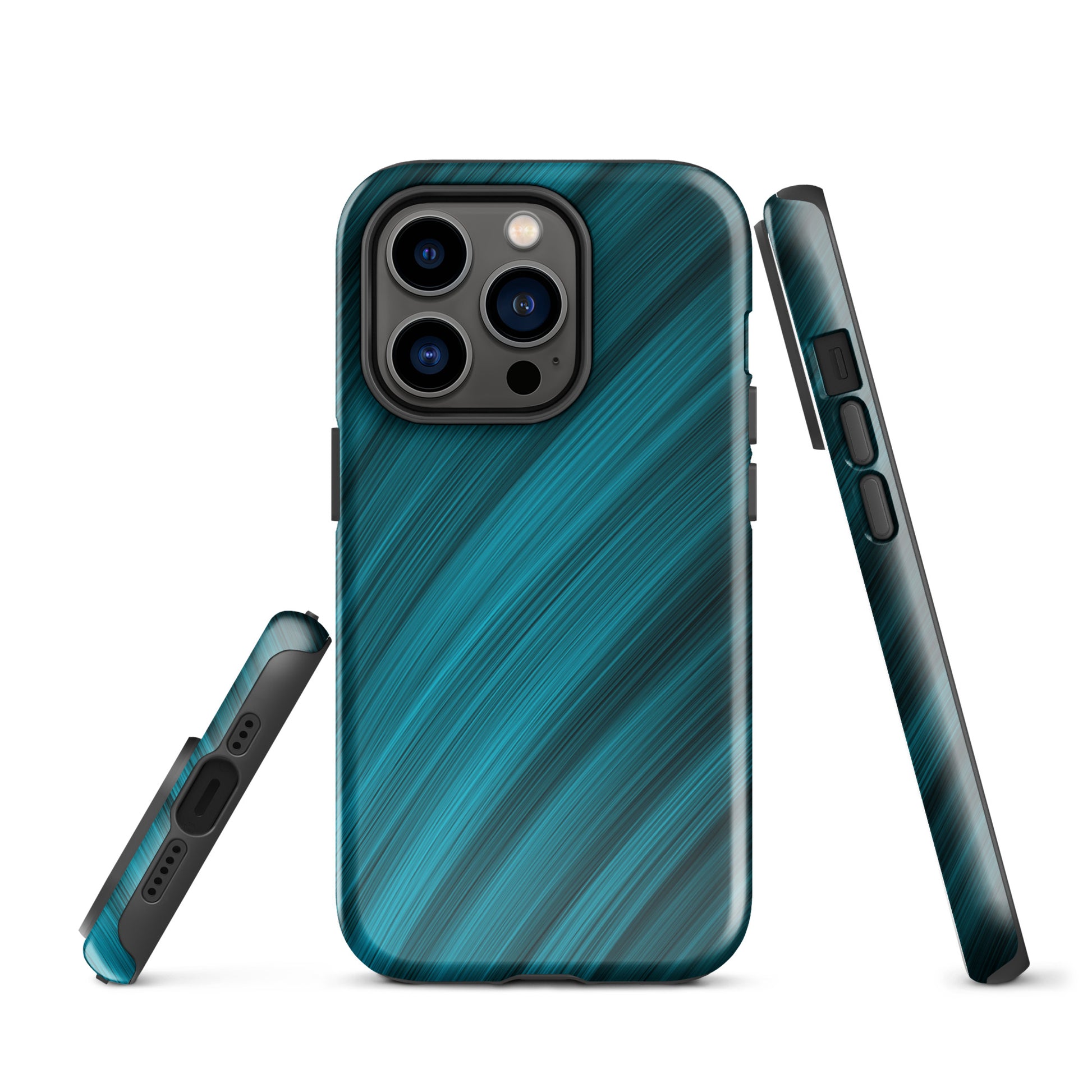 A Light Blue Brush Strokes Case for the iPhone 14 Pro