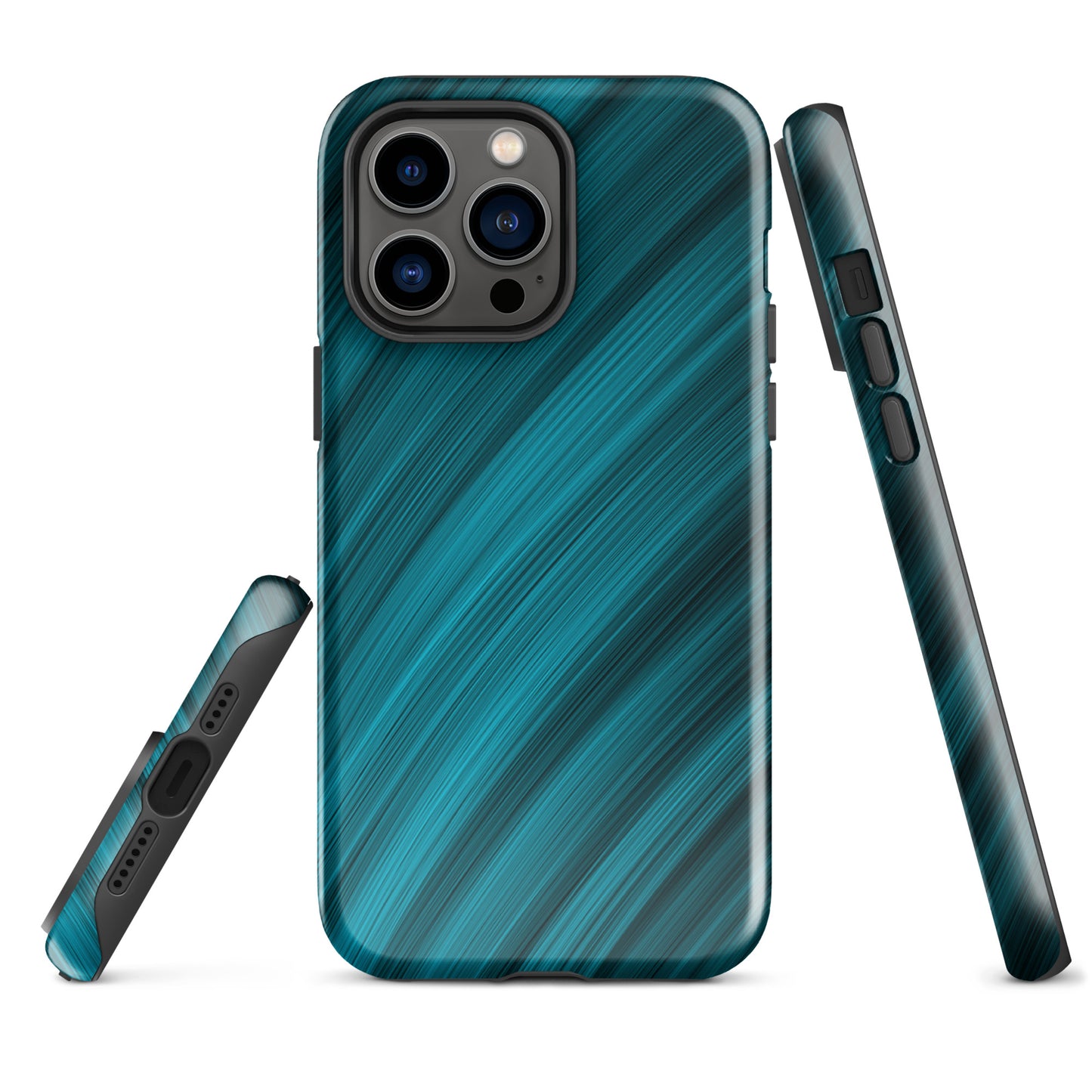 A Light Blue Brush Strokes Case for the iPhone 14 Pro Max