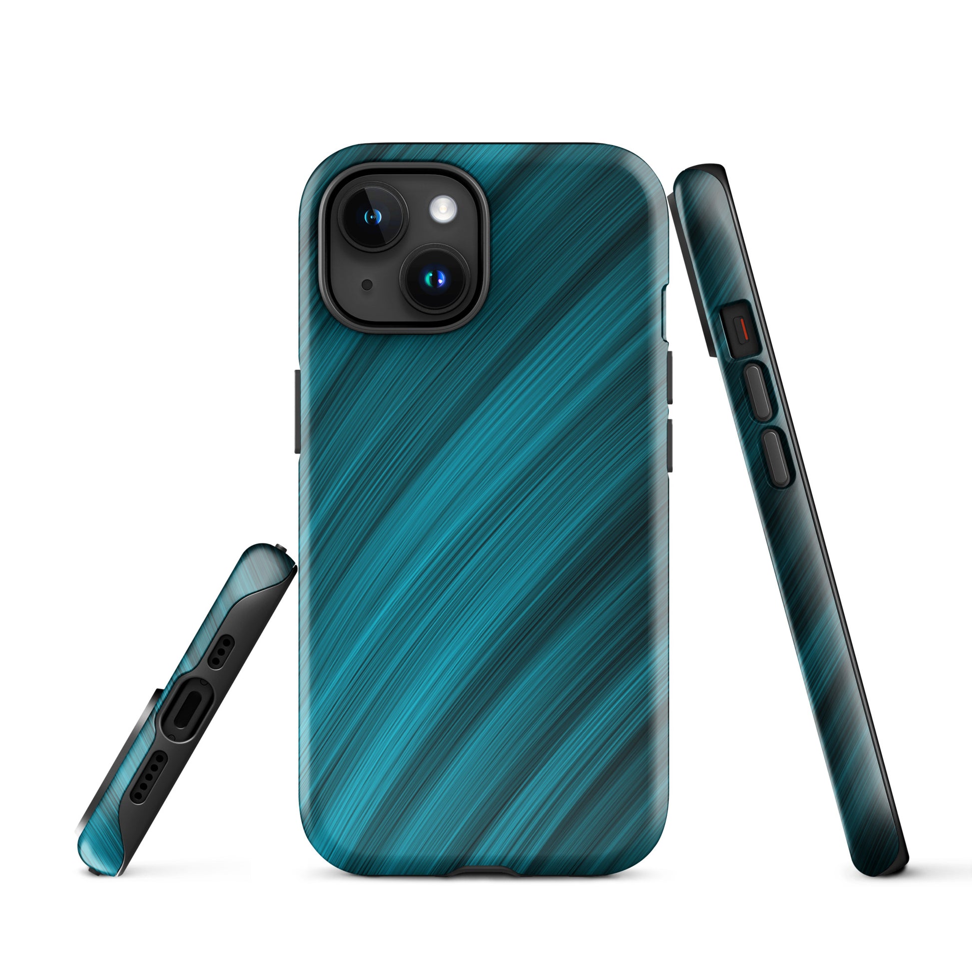 A Light Blue Brush Strokes Case for the iPhone 15