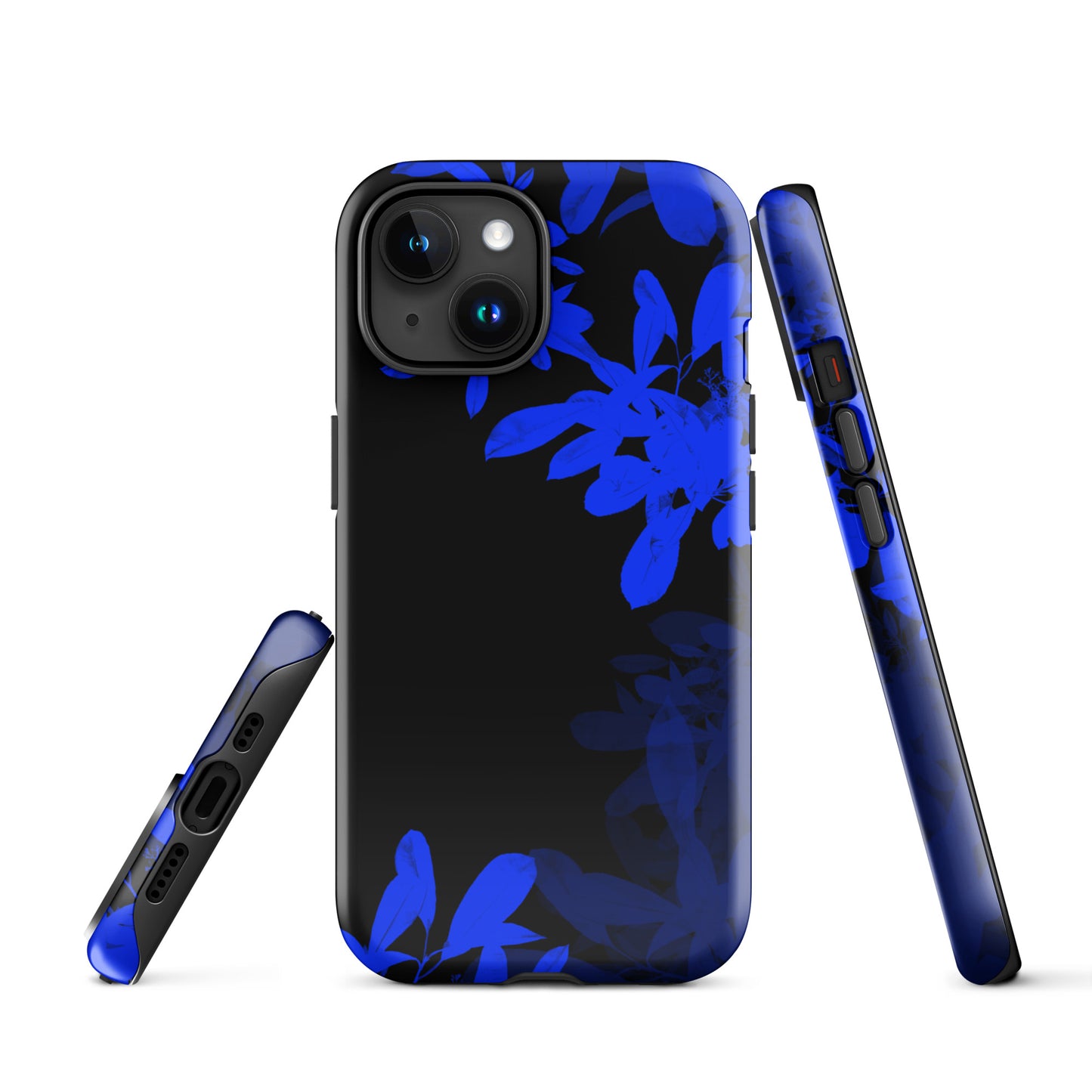 A Night Blue Plant Case for the iPhone 15 