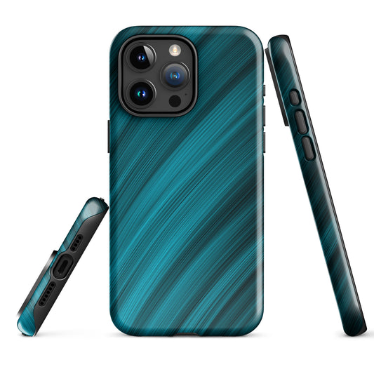 A Light Blue Brush Strokes Case for the iPhone 15 Pro Max