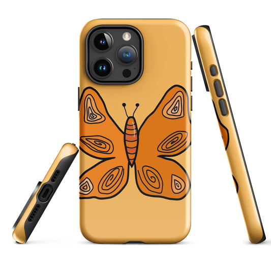 An Orange Butterfly Case for the iPhone 15 Pro Max