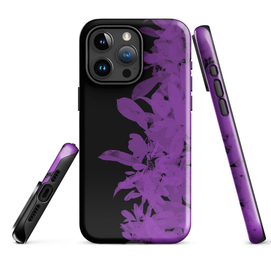 A Night Purple Plant Case for the iPhone 15 Pro Max