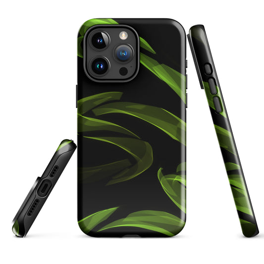 A Light Green Neon Sketch Case for the iPhone 15 Pro Max