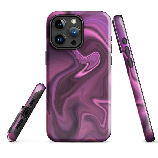 A Purple Marble Stream Case for the iPhone 15 Pro Max