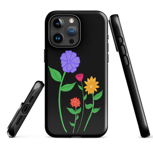 A Flower Sketch Case for the iPhone 15 Pro Max