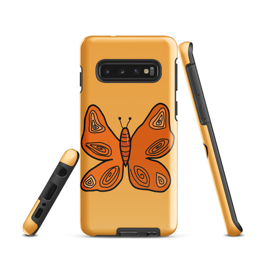An Orange Butterfly Case for the Samsung Galaxy S10