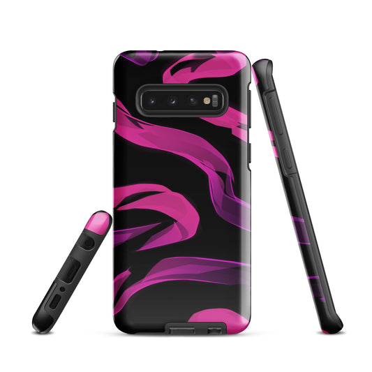 A Bright Pink Neon Sketch Case for the Samsung Galaxy S10