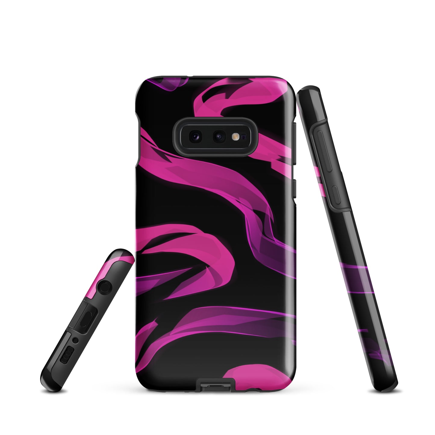 A Bright Pink Neon Sketch Case for the Samsung Galaxy S10e