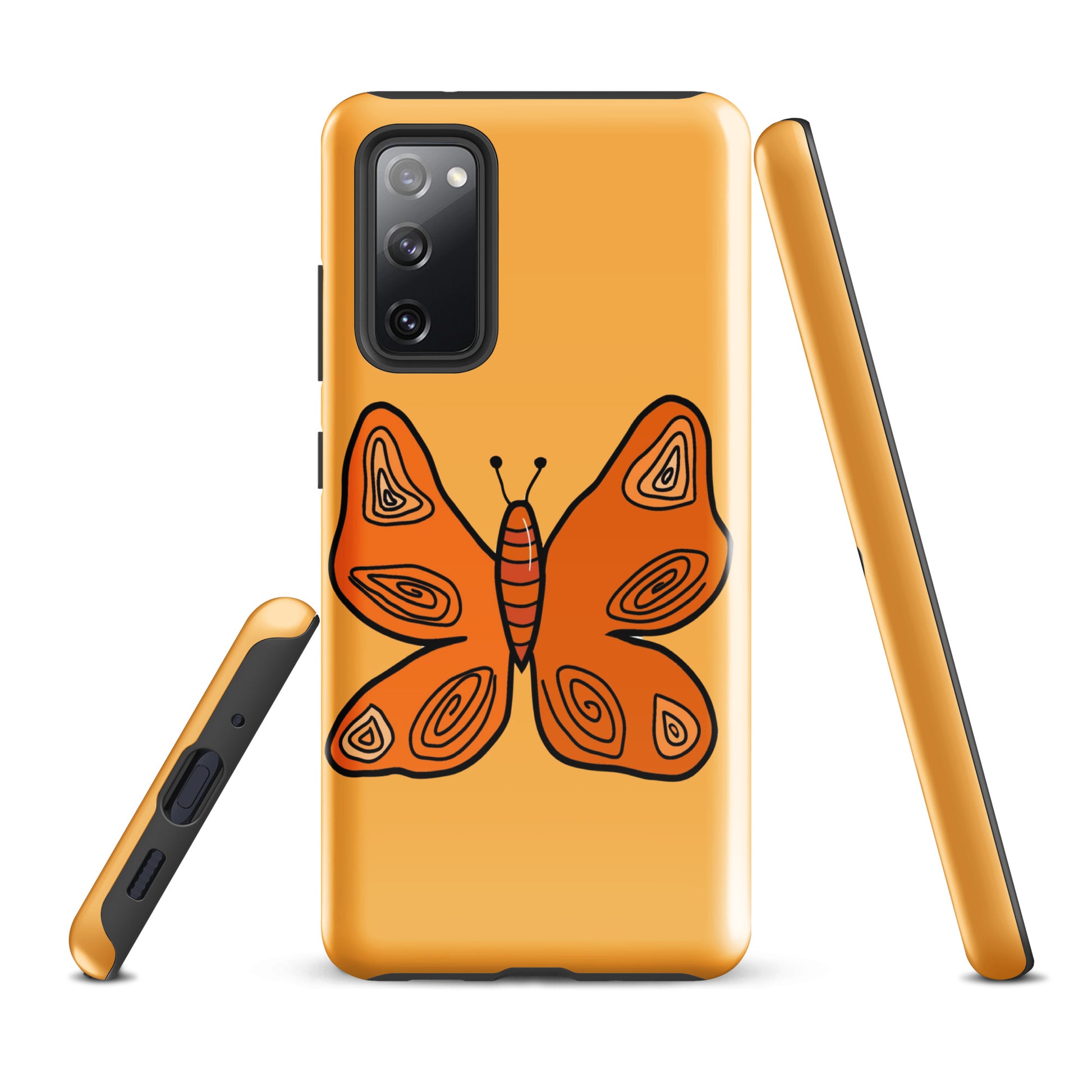An Orange Butterfly Case for the Samsung Galaxy S20 FE