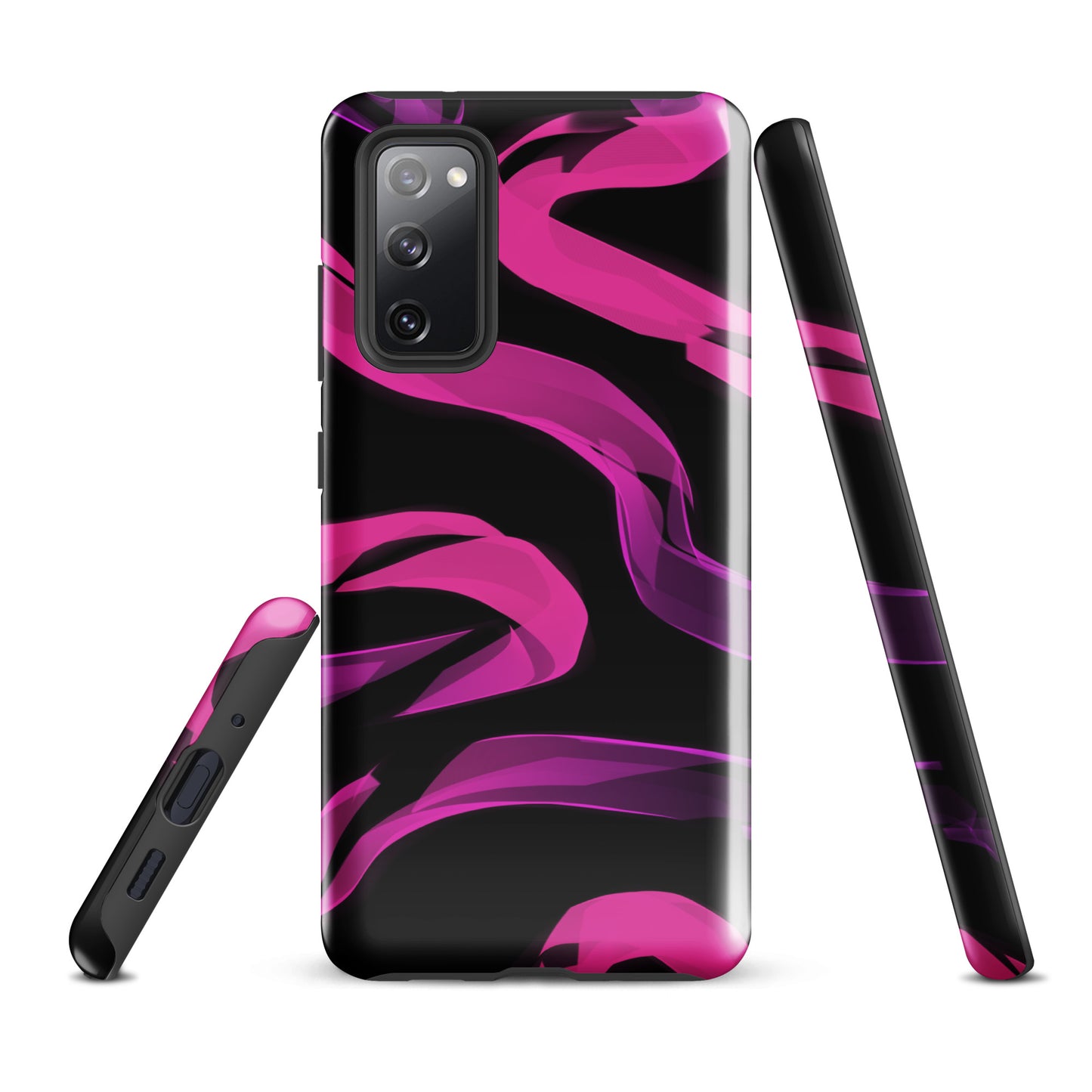 A Bright Pink Neon Sketch Case for the Samsung Galaxy S20 FE