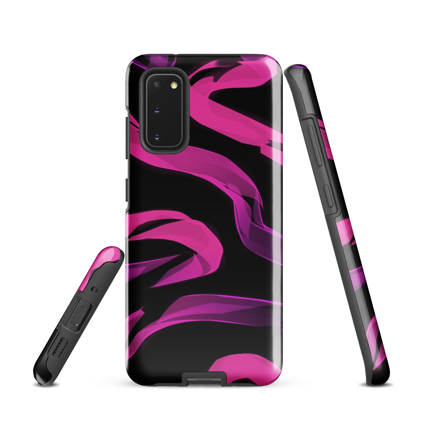 A Bright Pink Neon Sketch Case for the Samsung Galaxy S20