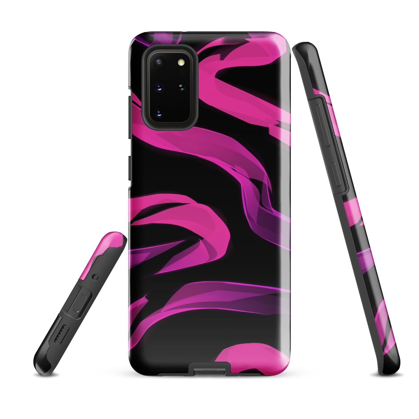 A Bright Pink Neon Sketch Case for the Samsung Galaxy S20 Plus