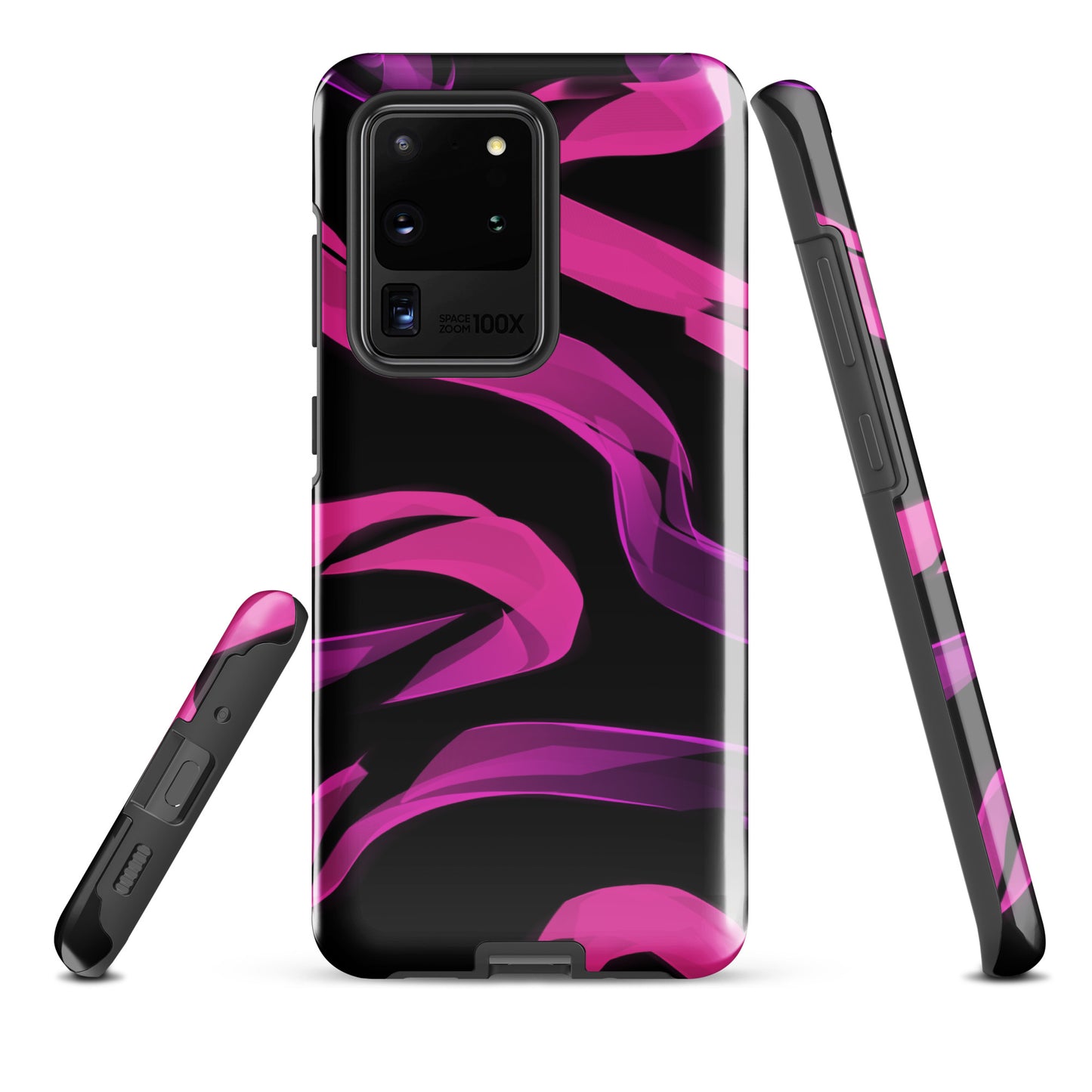 A Bright Pink Neon Sketch Case for the Samsung Galaxy S20 Ultra