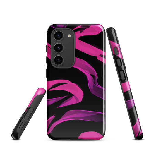 A Bright Pink Neon Sketch Case for the Samsung Galaxy S23